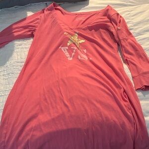Victoria's Secret Pink Nightshirt with Gold Star